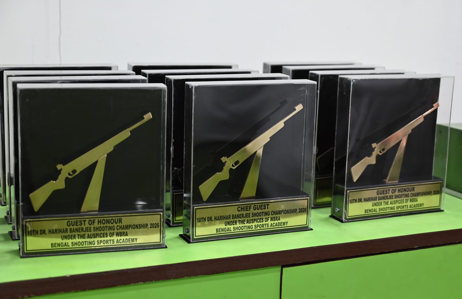 Trophy collection from competitions